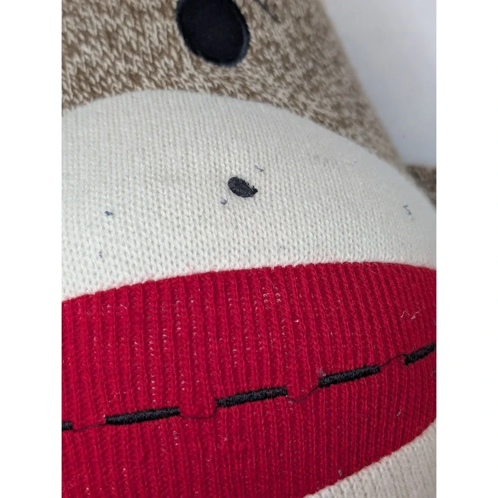 Sock Money Jumbo 25 In Seated  Position Stuffed Animal Brown Red Mouth Whitehand